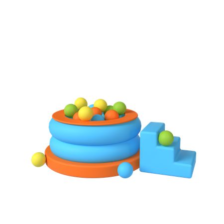 Colored Balls  3D Icon