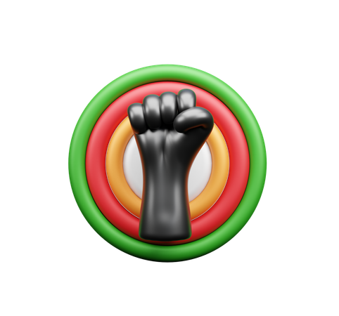 Colored Fist  3D Icon