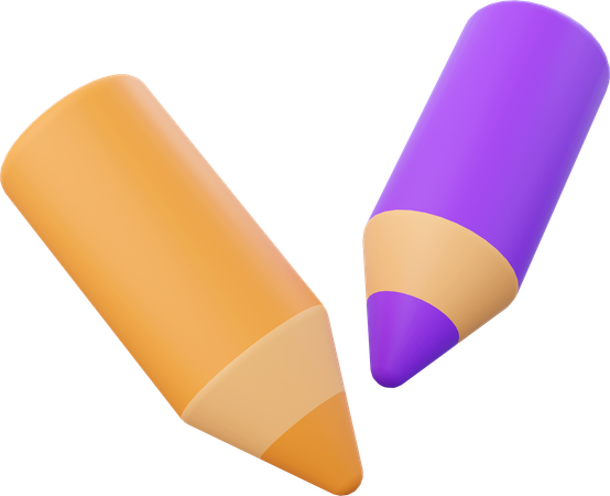 Colored pencils  3D Icon