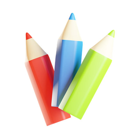 Colored pencils  3D Icon