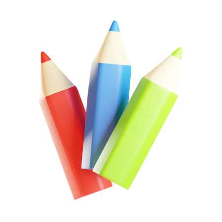 Colored pencils  3D Icon