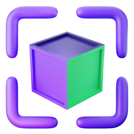 Colorful 3D Cube  3D Icon