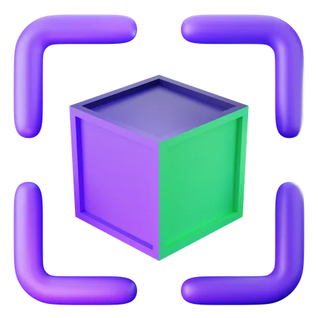 Colorful 3D Cube  3D Icon