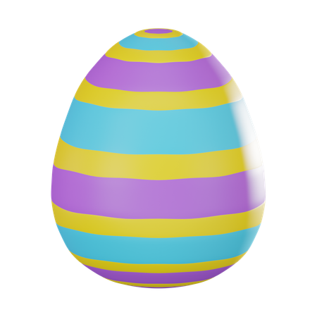 Colorful Egg  3D Icon