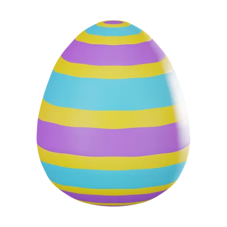 Colorful Egg  3D Icon