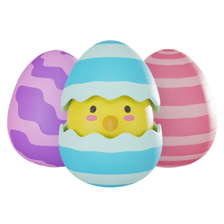 Colorful Egg  3D Icon