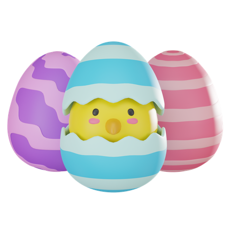 Colorful Egg  3D Icon