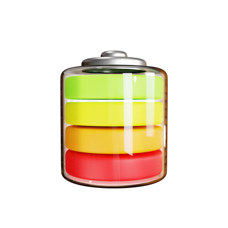 Colorful Full Battery 3D Icon