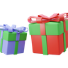 colorful gift box 3d illustration