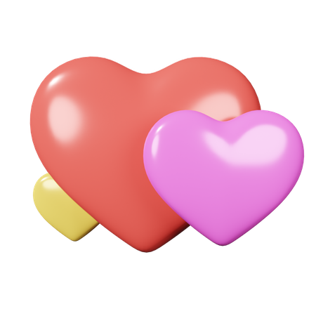 Colorful Heart  3D Icon
