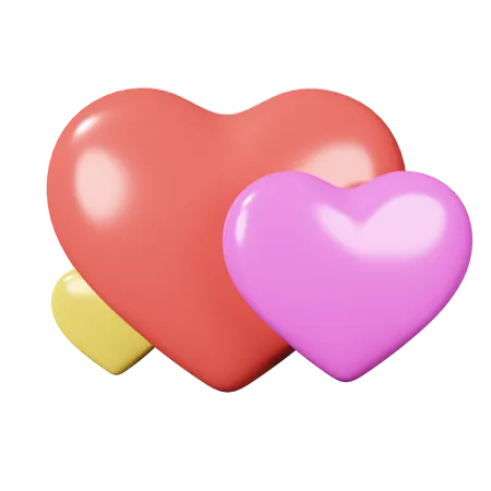 Colorful Heart  3D Icon