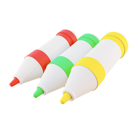 Colorful Marker  3D Icon