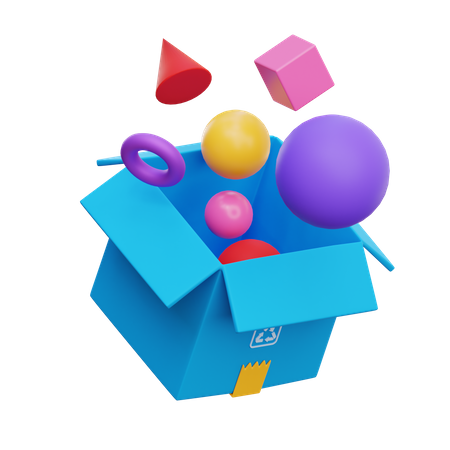 Colorful Package  3D Icon