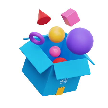 Colorful Package  3D Icon