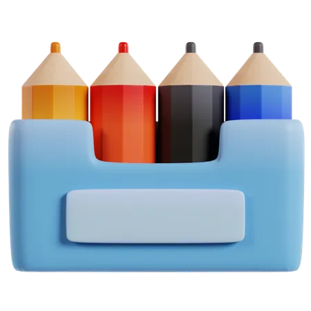 Colorful Pencils Tools  3D Icon