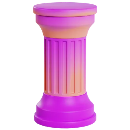 Colorful Pillar Design  3D Icon