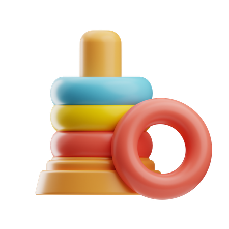 Colorful Ring Toy  3D Icon