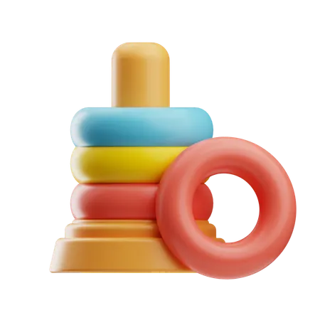 Colorful Ring Toy  3D Icon