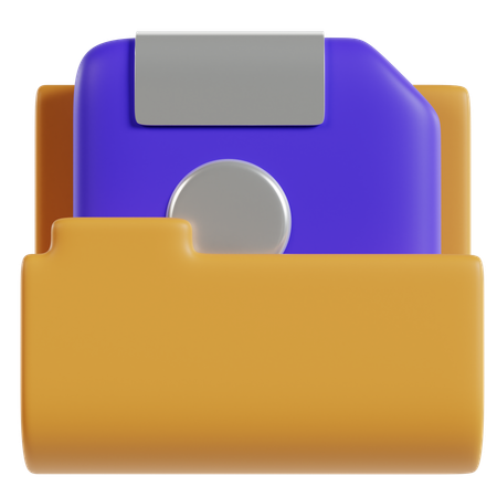 Colorful Save Icon  3D Icon