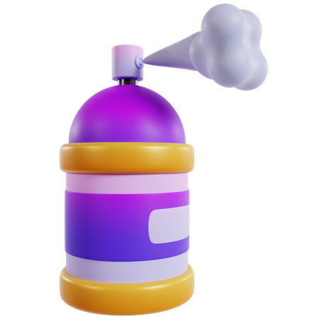Colorful Spray Paint  3D Icon