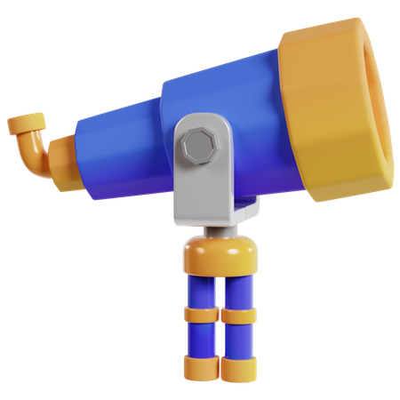 Colorful Toy Telescope  3D Icon