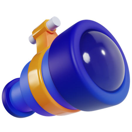 Colorful Toy Telescope  3D Icon