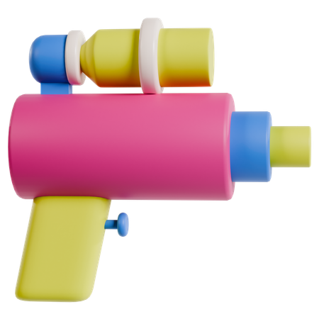 Colorful Watergun Fun  3D Icon