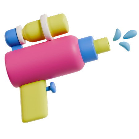 Colorful Watergun Fun  3D Icon