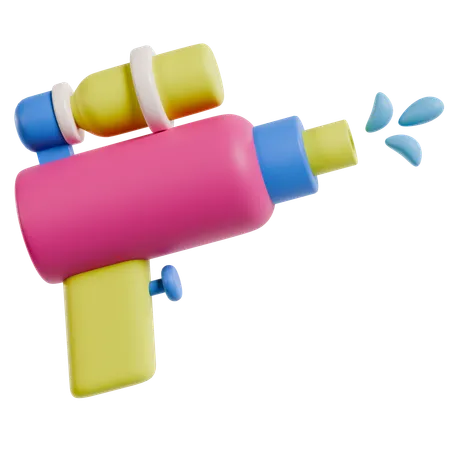 Colorful Watergun Fun  3D Icon