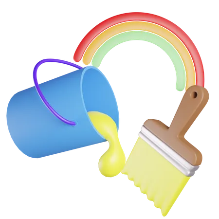 Coloring Rainbow  3D Icon