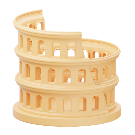 Colosseum Roma  3D Icon
