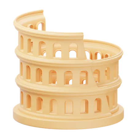 Colosseum Roma  3D Icon