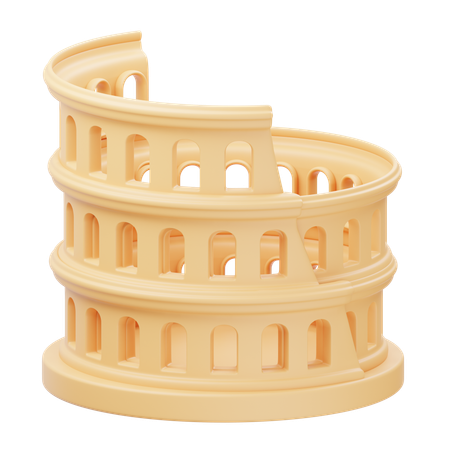 Colosseum Roma  3D Icon