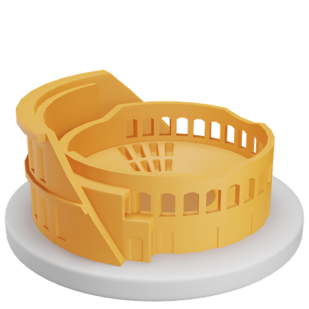 Colosseum Rome  3D Icon