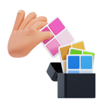 Colour Palette  3D Icon