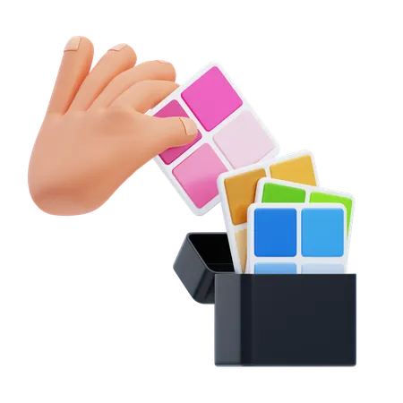 Colour Palette  3D Icon