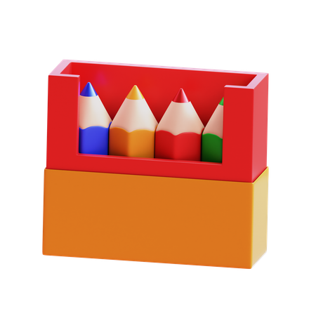 Colour pencils  3D Icon