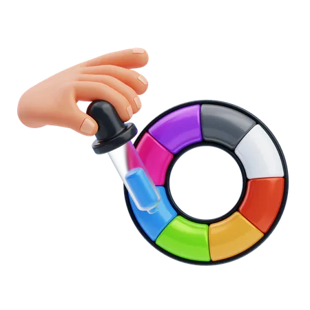 Colour Picker  3D Icon