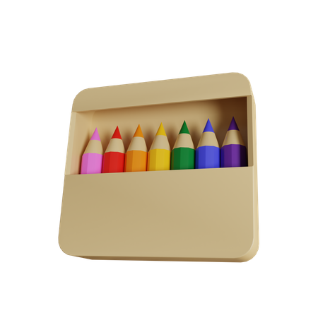 Coloured Pencils 3D Icon