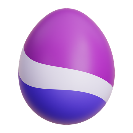 Colourful Egg  3D Icon