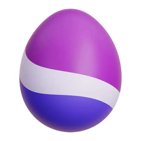Colourful Egg  3D Icon