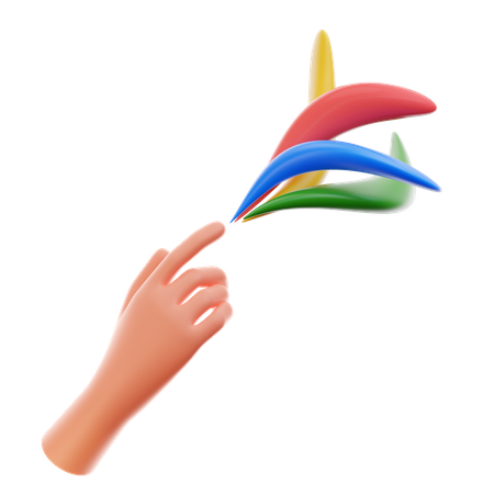 Colourful Touch  3D Icon