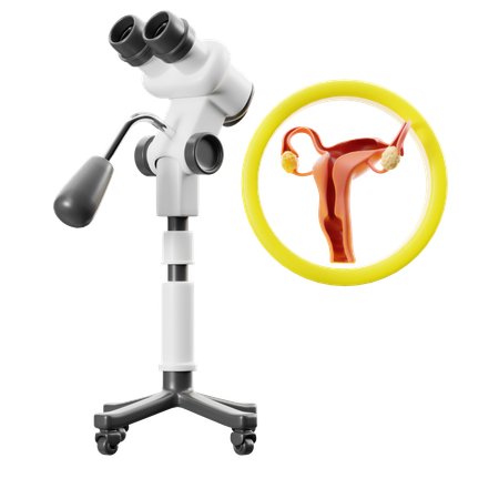 Colposcopy Test  3D Icon