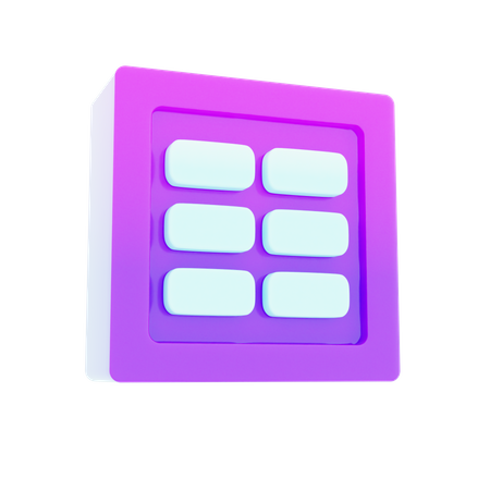 Column  3D Icon