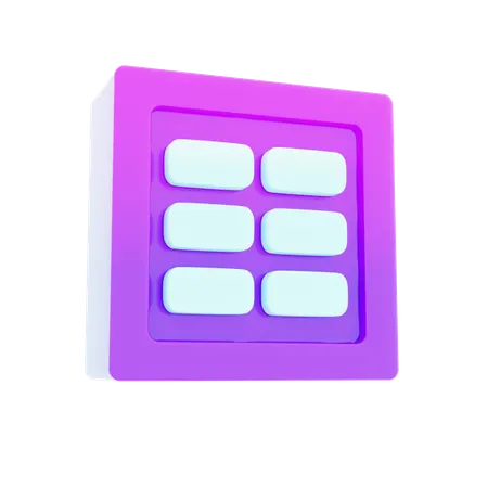 Column  3D Icon