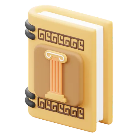 Column Book  3D Icon