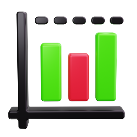 Column Chart  3D Icon