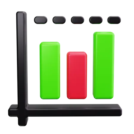 Column Chart  3D Icon