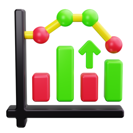 Column Chart  3D Icon