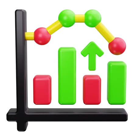 Column Chart  3D Icon